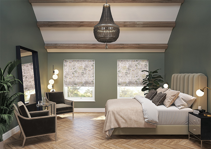 Wildflowers, Natural - Roman Blind - Image 8